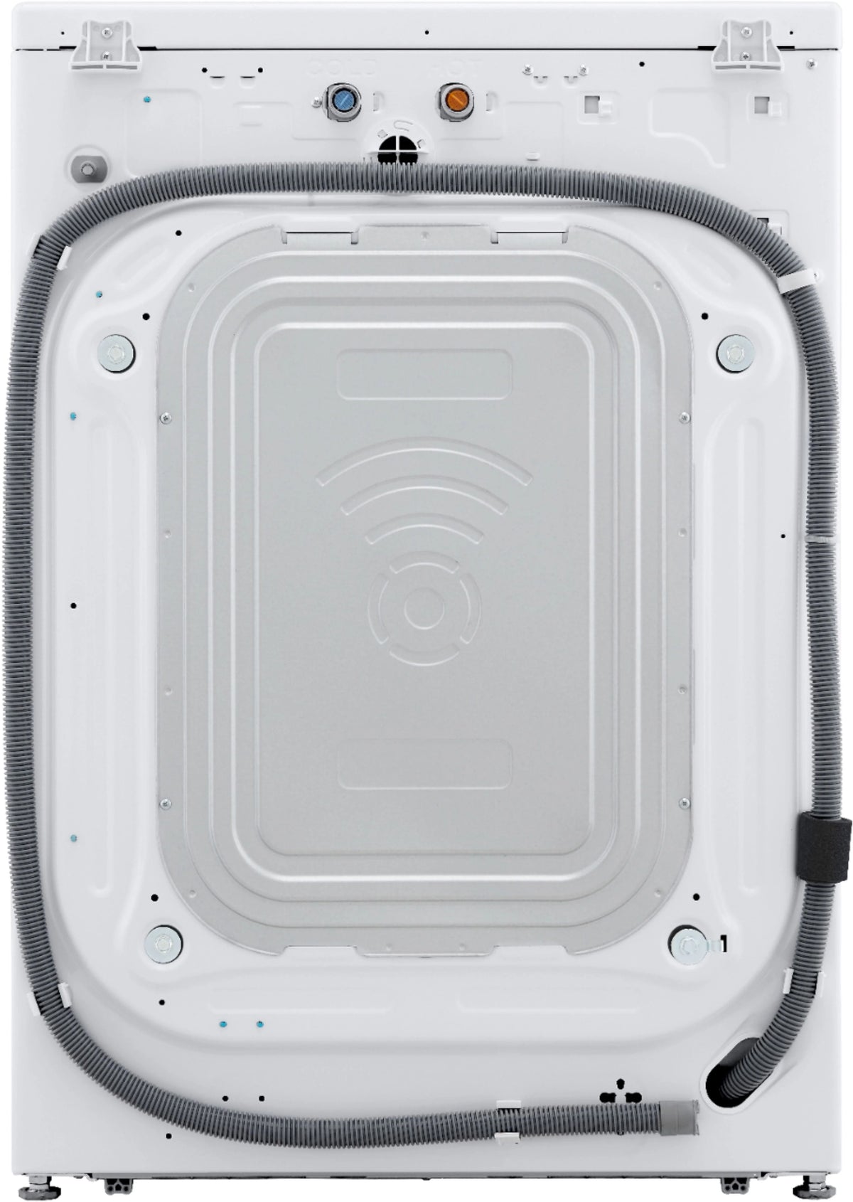 LG - 4.5 Cu. Ft. High-Efficiency Stackable Smart Front Load Washer with Steam and Built-In Intelligence - White