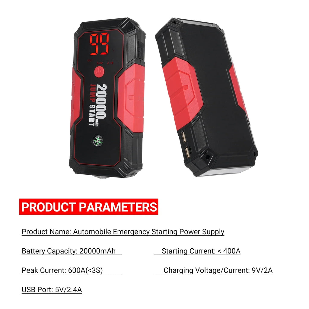 Lepmerk DN13 Auto Portable Bank, 600A Peak Current, Multi Function