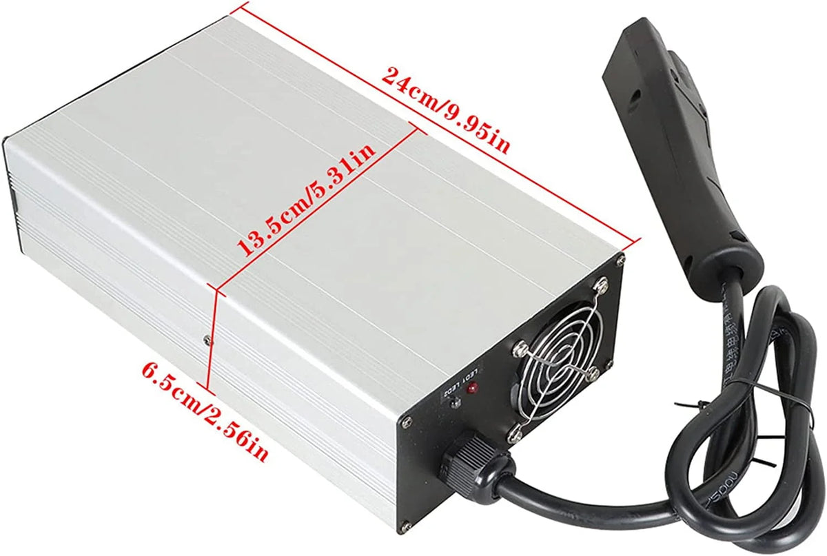 Genrics 48V 15 Amp Battery Charger with RXV Plug Replacement for EZGO Yamaha