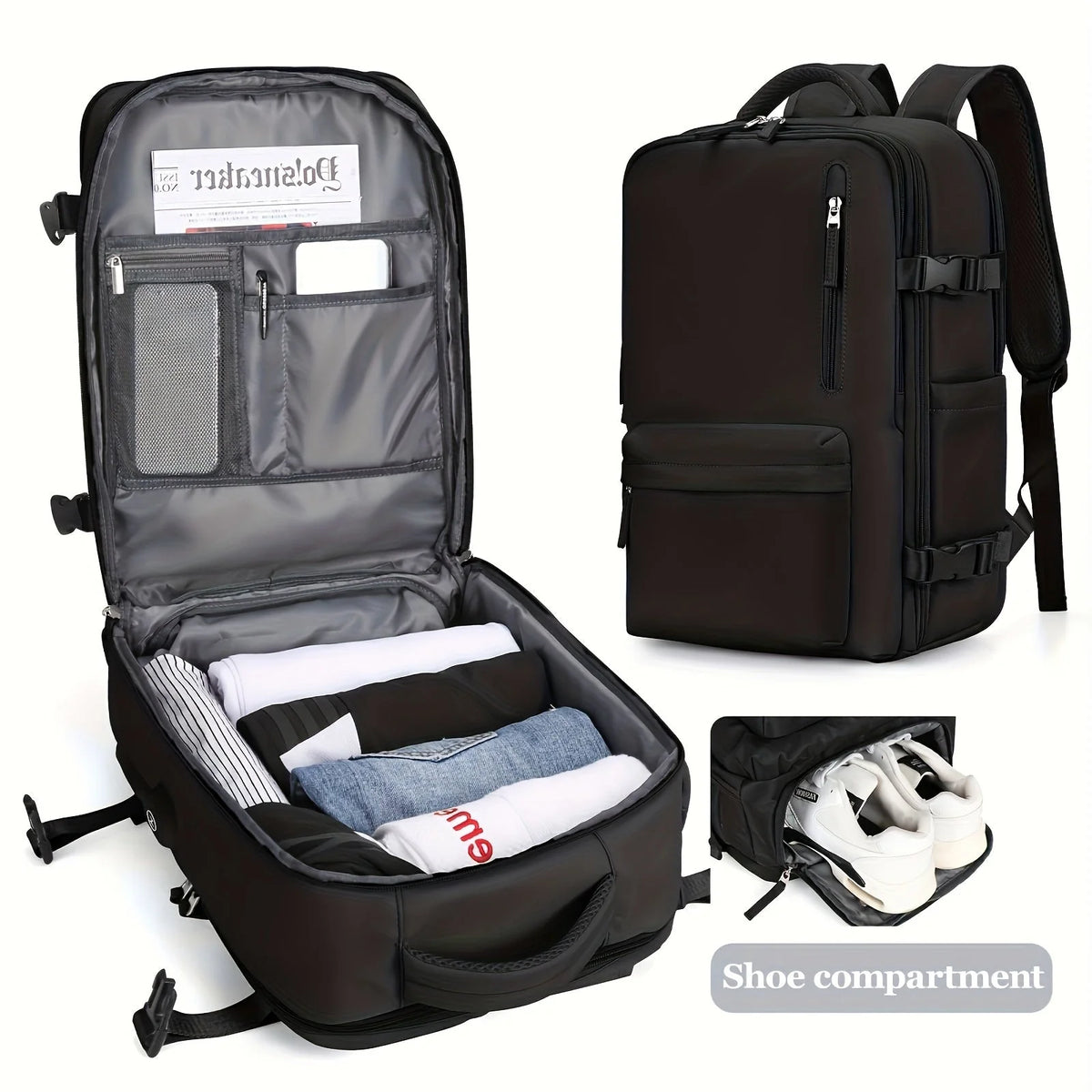 Multi-Pocket Travel Backpack