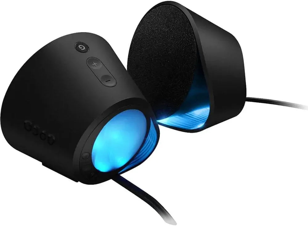 G560 PC Gaming Speaker System with 7.1 DTS:X Ultra Surround Sound, Game based LIGHTSYNC RGB, Two Speakers and Subwoofer, Bluetooth, USB, Immersive Gaming Experience - Black