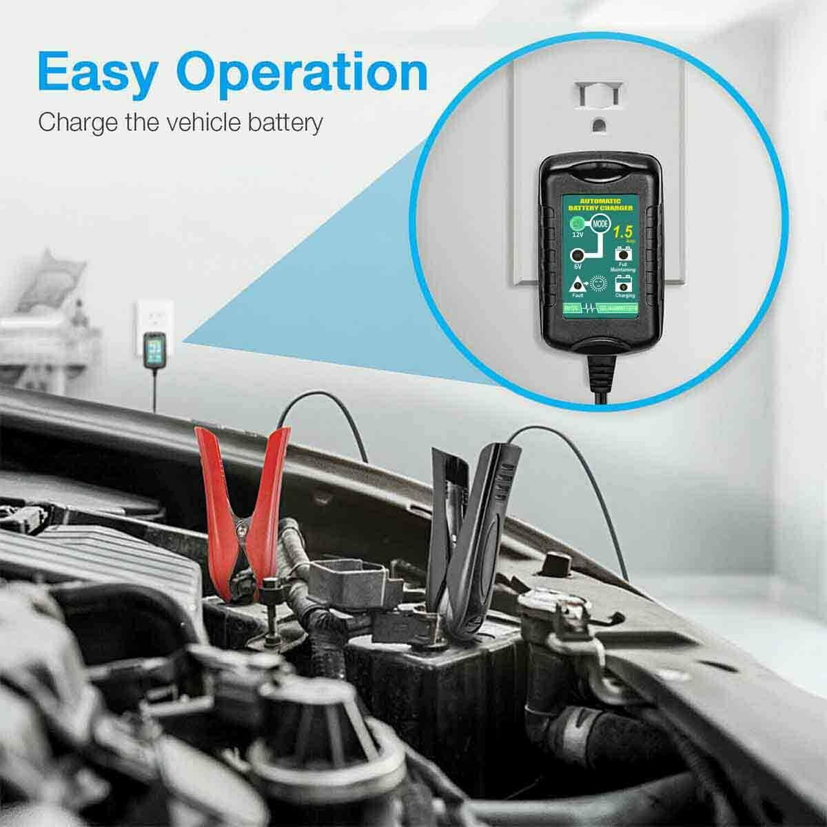 3x Automatic Battery Charger Maintainer Motorcycle Trickle Float For Tender 6V 12V