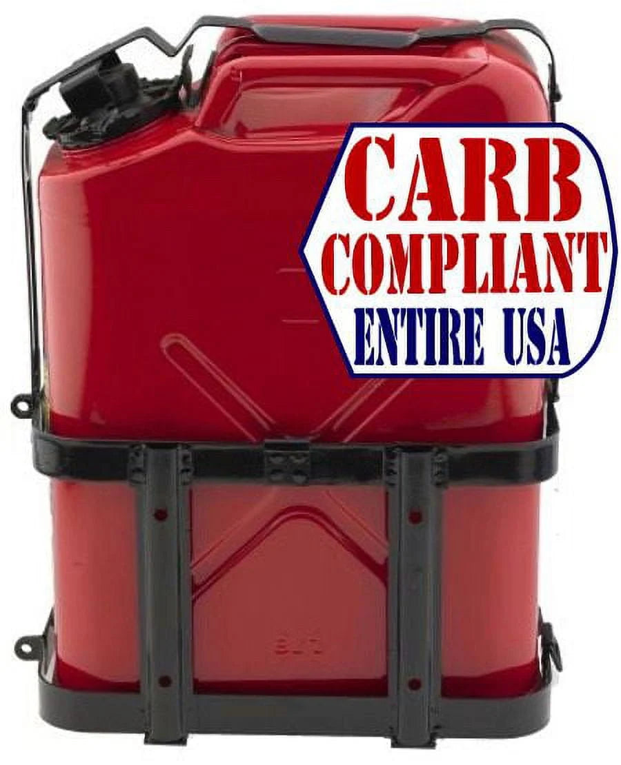 (20L) 5 Gallon NATO Jerry Can w/ JERRY CAN HOLDER (CARB and EPA approved for all 50 states)