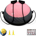 Balance Ball Balance Trainer 660LB Weight Capacity, IFAST 23 Half Ball with Resistant Band, Anti Burst Design, Anti-Slip Surface for Home Gym Yoga Fitness Stability Workout with Foot Pump