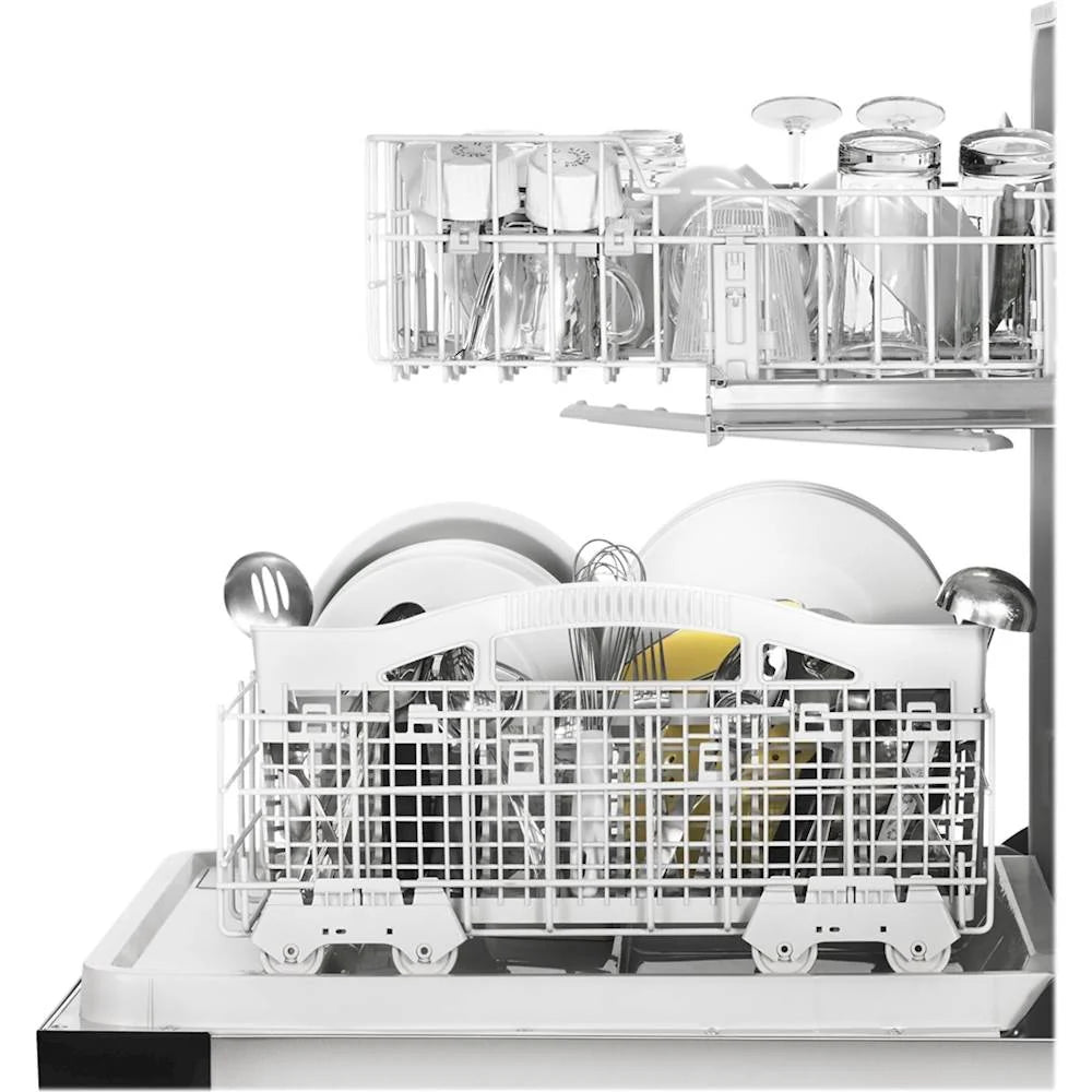 Whirlpool - 24 Tall Tub Built-In Dishwasher - Stainless steel
