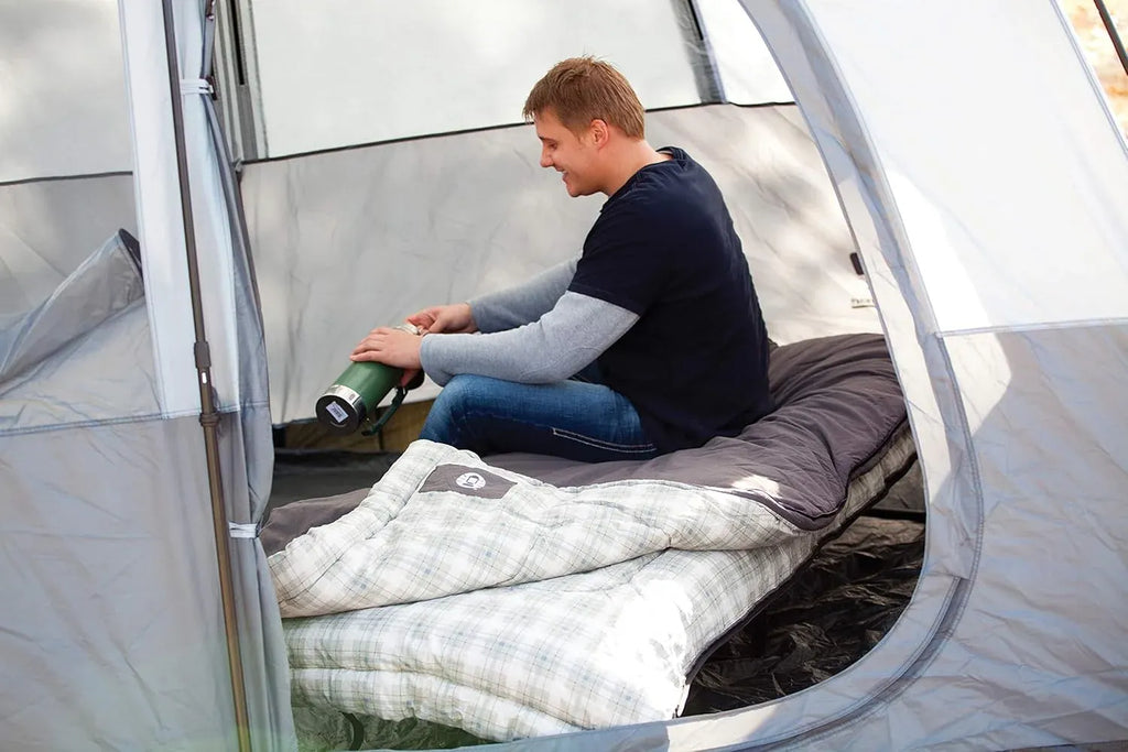 Coleman Heritage Big & Tall 10Â°F Flannel Sleeping Bag, XL Sleeping Bag Fits Adults up to 6ft 7in Tall, Machine Washable, Great for Camping, Hunting, Guests, & More