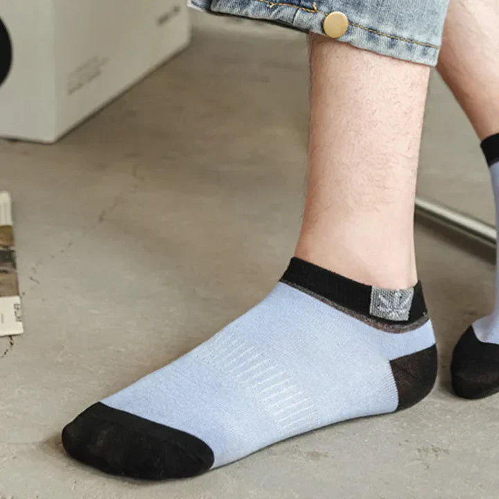Mens 20 Pairs Cotton Low Cut Sweat Wicking Casual Ankle Socks