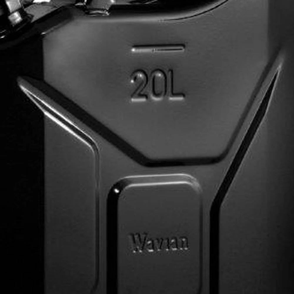 Wavian 3010 5.3 Gallon 20 Liter Authentic Jerry Can with Spout, Black