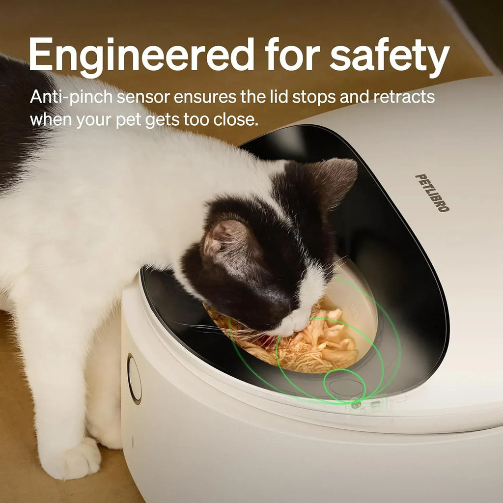 Automatic Cat Feeder Wet Food Refrigerated New Upgraded APP Control,3 Days Freshness 3 Meals,Semiconductor Cooling&Quick Chills Wet Food Dispenser,Polar WiFi Timed Auto Pet Feeder for Cat Dog