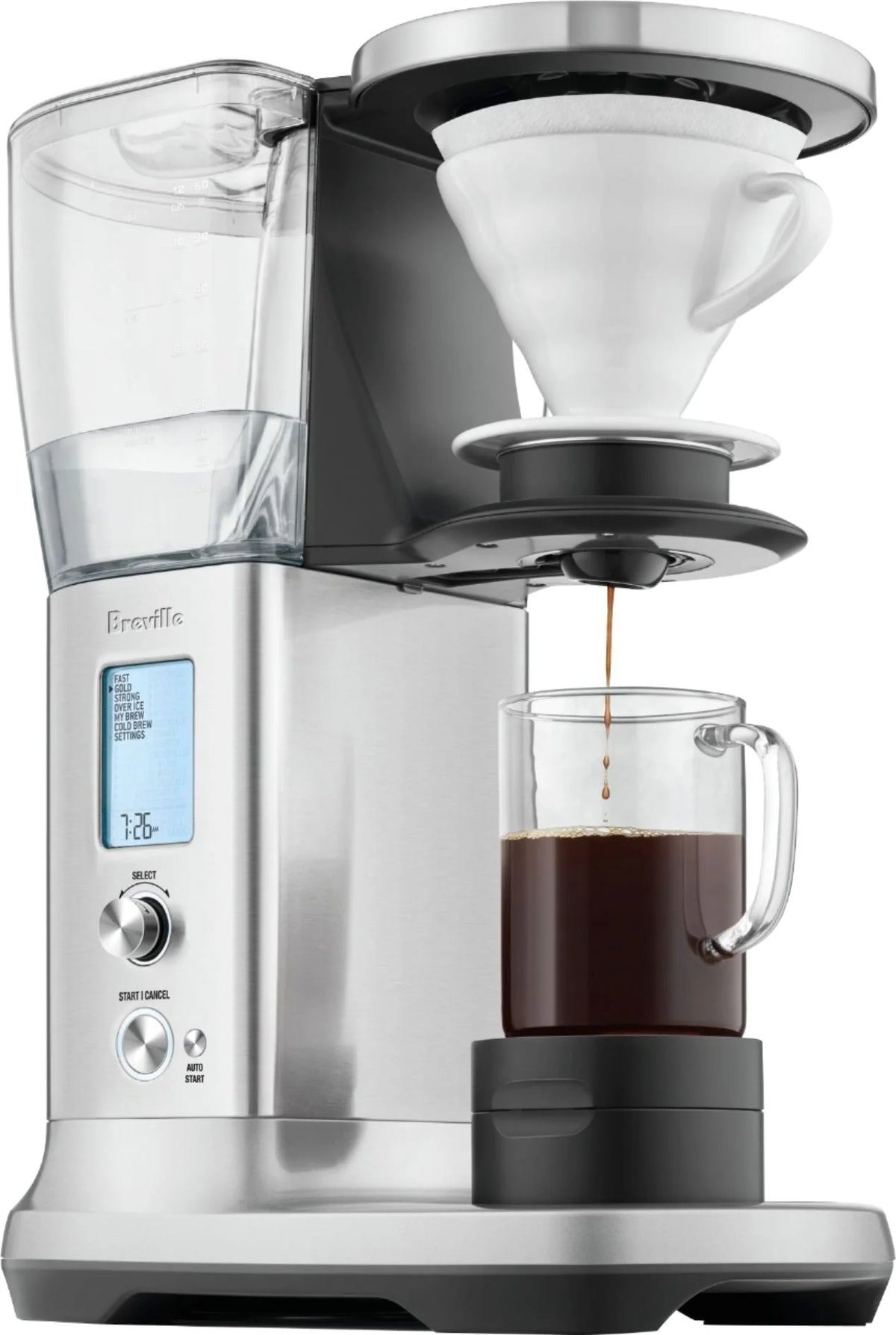Breville - the Precision Brewer Thermal 12-Cup Coffee Maker - Brushed Stainless Steel