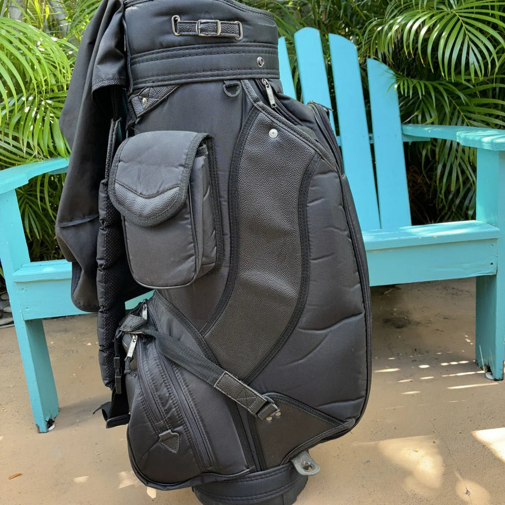 Golf Cart Carry Bag 6 Way Divider Multiple Pockets Rain Cover