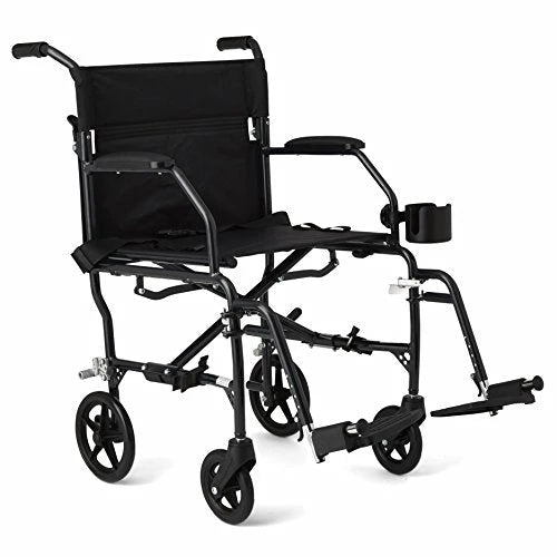 Medline Ultralight Transport Wheelchair Desk Length