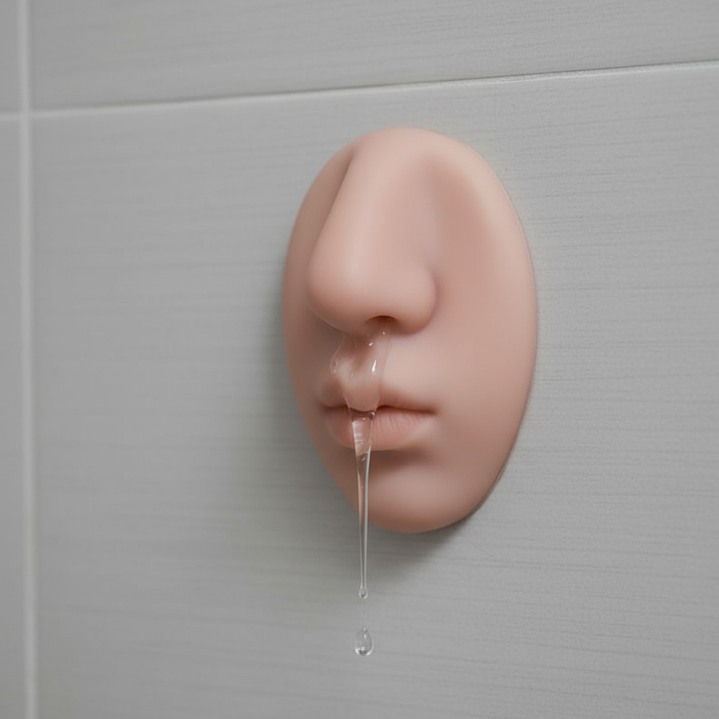 Nose Soap Dispenser with Squeeze Silicone and Adhesive Mount, Lifelike Prank