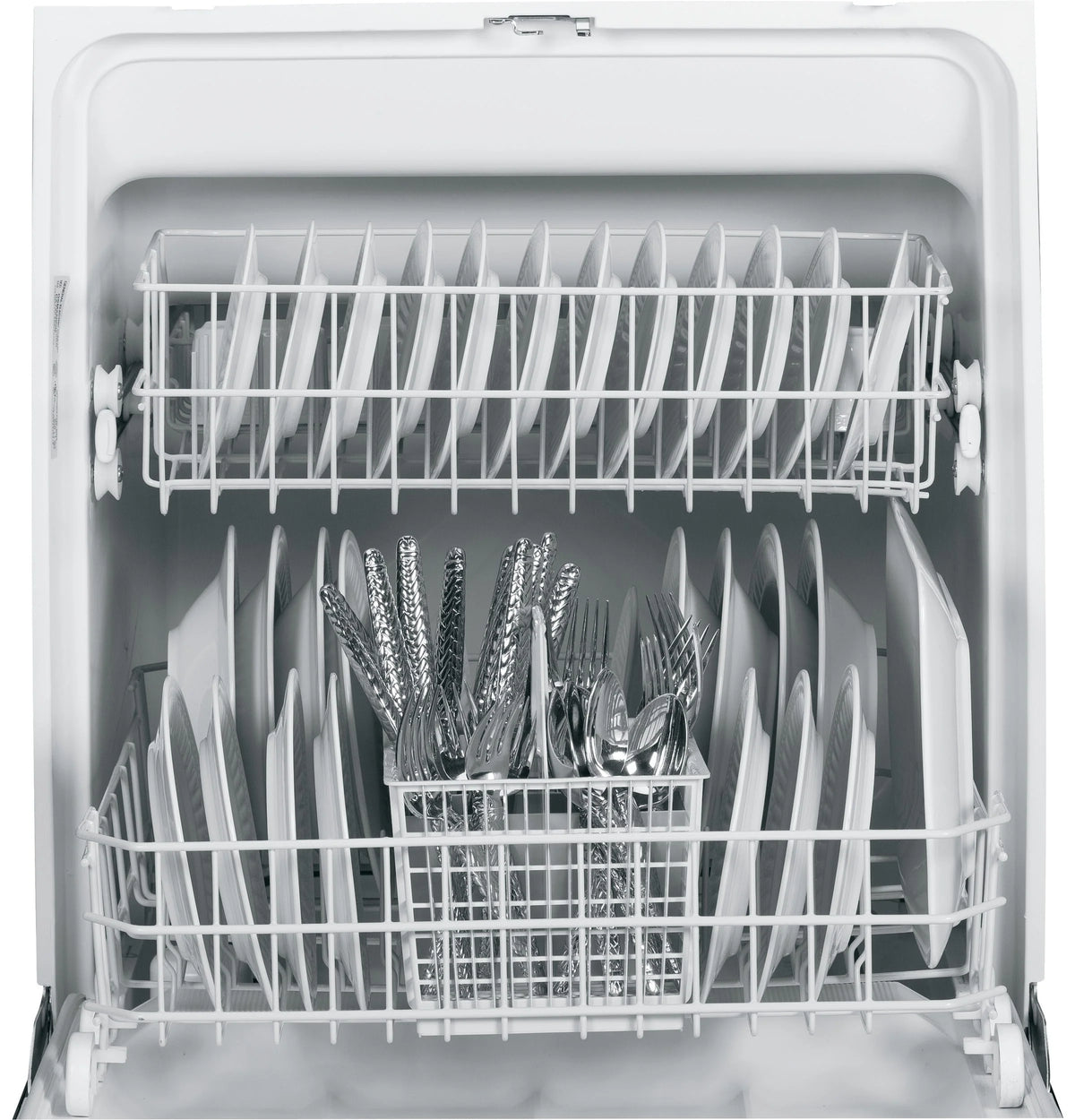 GE - SpaceMaker 24 Built-In Dishwasher - Stainless steel
