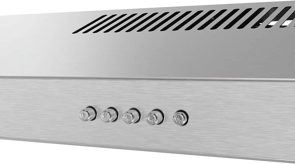 Streamline 36 in. Longhena Convertible Undermount Range Hood in Brushed Stainless Steel with Mesh Filters, Push Button Control, LED Light