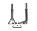 Flowtech 11587FLT Upright Headers 1-1/2 Primary, 20 Long, 27 tall, 2-1/2 x 10 Collector - 409SS Natural Finish