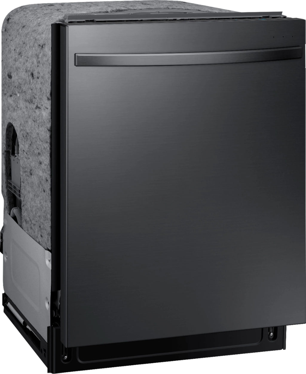 Samsung - StormWash 24 Top Control Built-In Dishwasher with AutoRelease Dry, 3rd Rack, 42 dBA - Black stainless steel