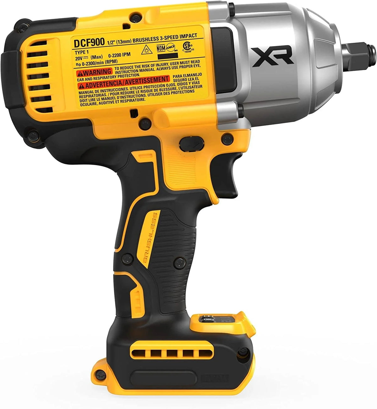 DEWALT DCF900B 20V MAX Cordless Impact Wrench with Brushless Motor, 1/2, LED Work Light (Bare Tool Only)