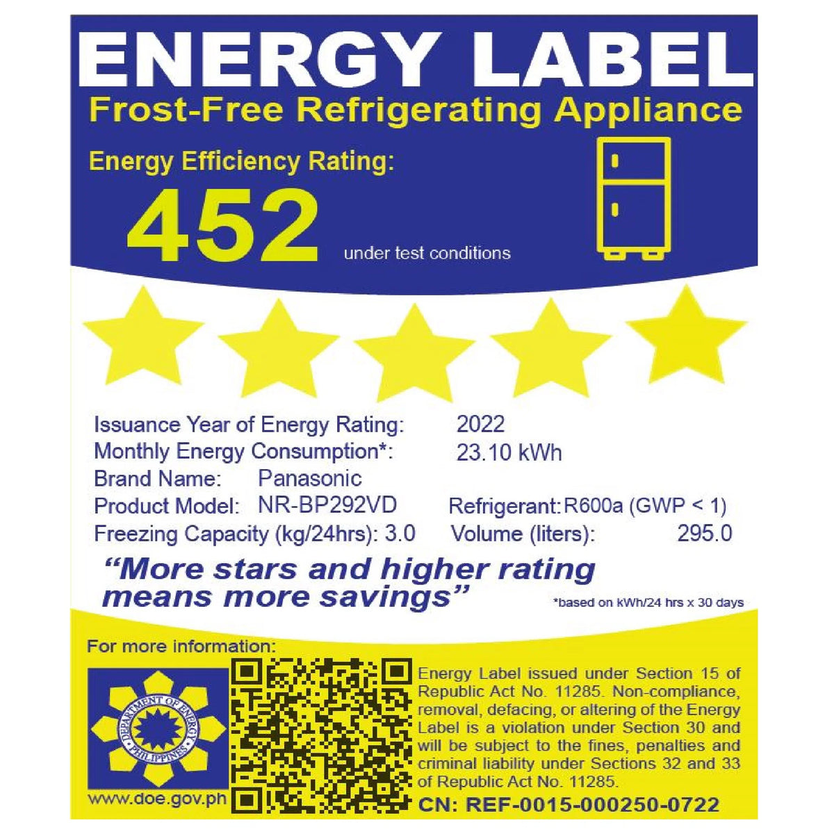 10.4 Cu. Ft. Refrigerator Inverter