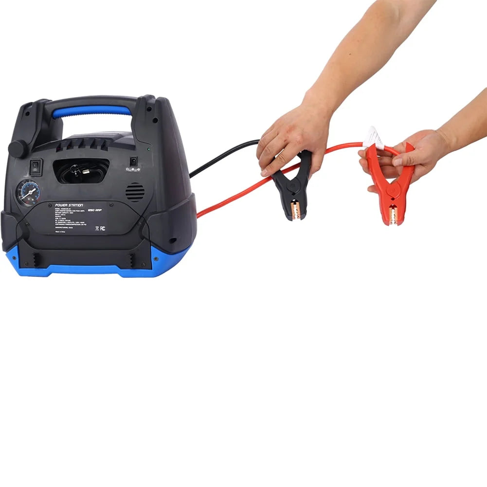 Rechargeable Jump Starter, 1800 Amp Battery Jump Starter with Air Compressor Car Tire Inflator