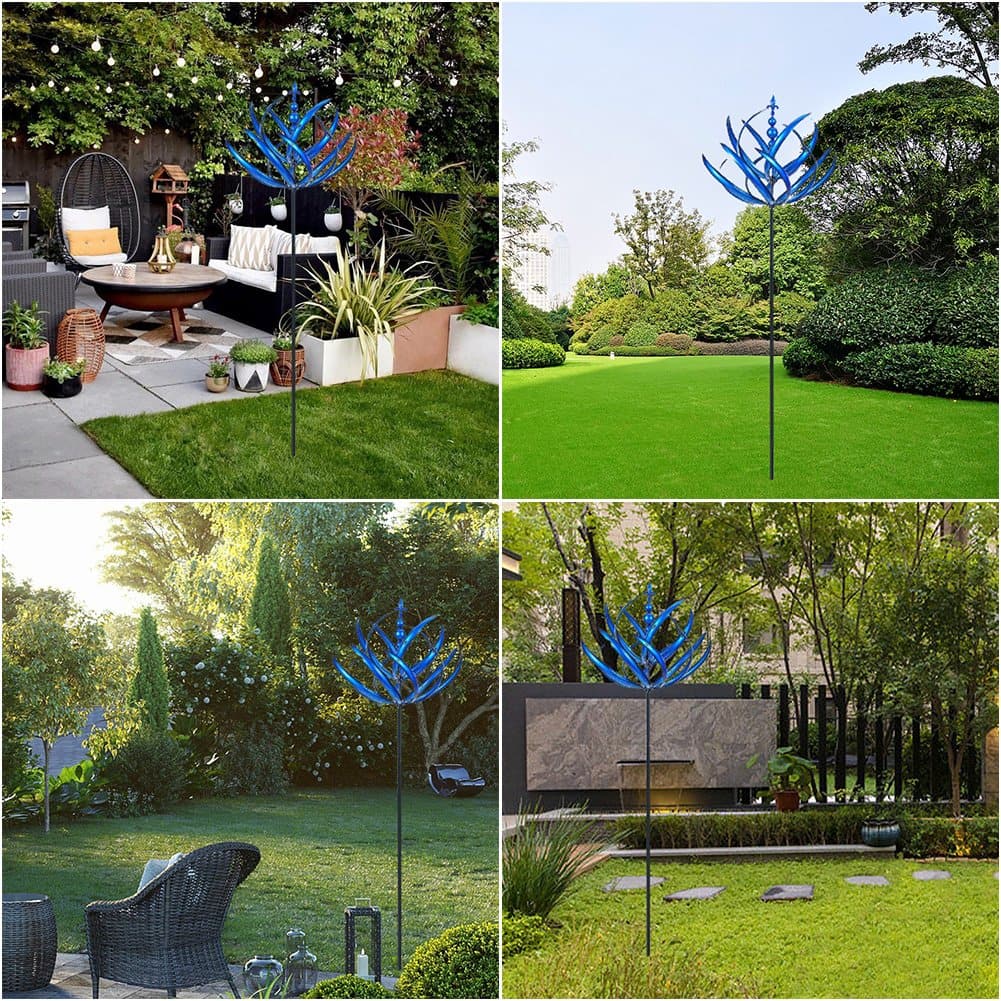Metal Wind Spinner with Smooth Rotation Bearings for Outdoor  Gardens