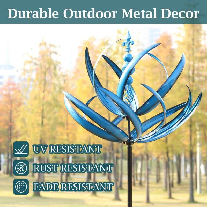 Metal Wind Spinner with Smooth Rotation Bearings for Outdoor  Gardens