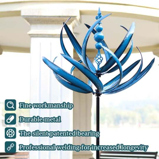 Metal Wind Spinner with Smooth Rotation Bearings for Outdoor  Gardens