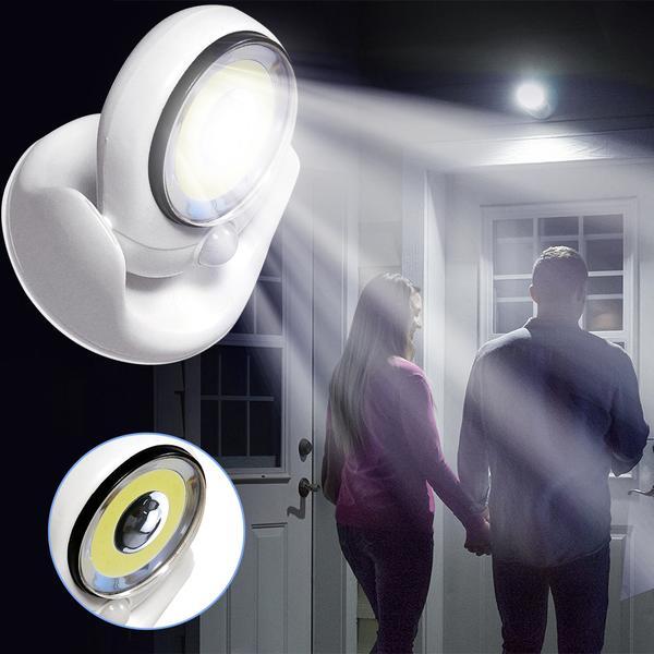 Outdoor Motion Sensor Light with Battery Power and Magnetic Mount, Weather Resistant