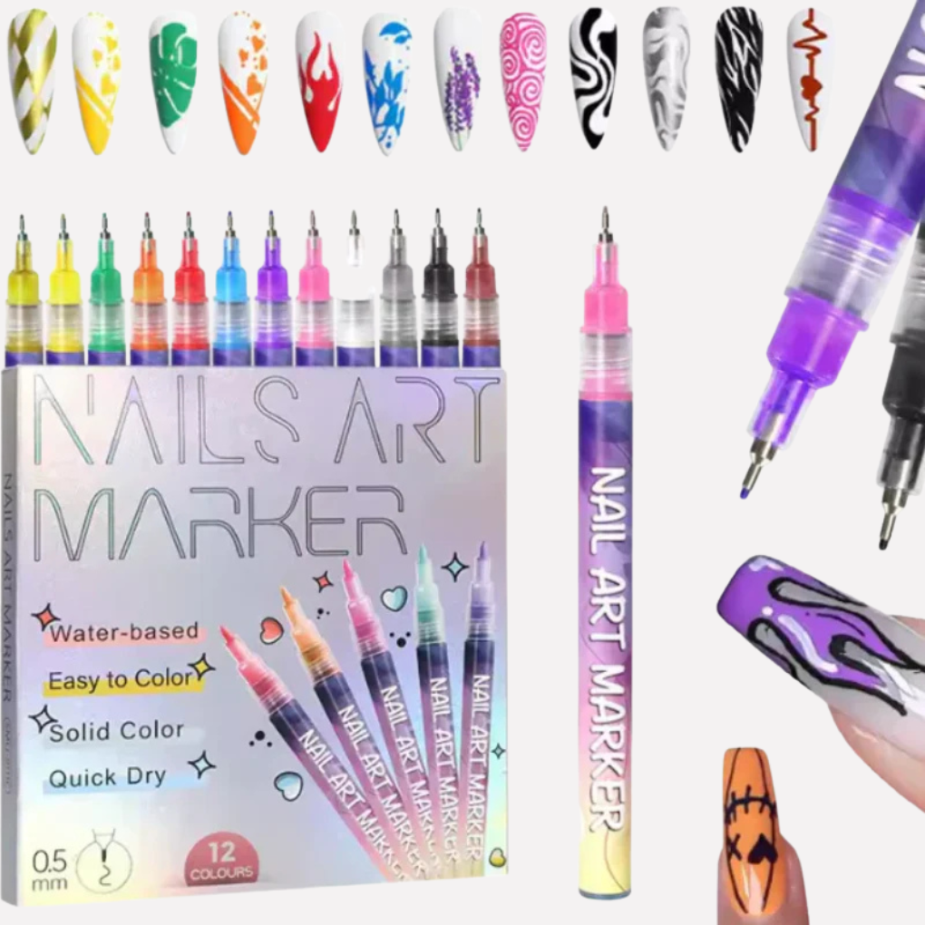 Nail Art Pen Set with Multiple Colors for  Kids