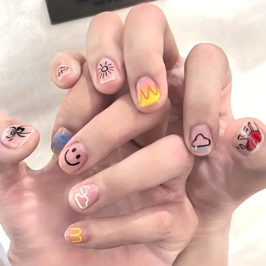 Nail Art Pen Set with Multiple Colors for  Kids