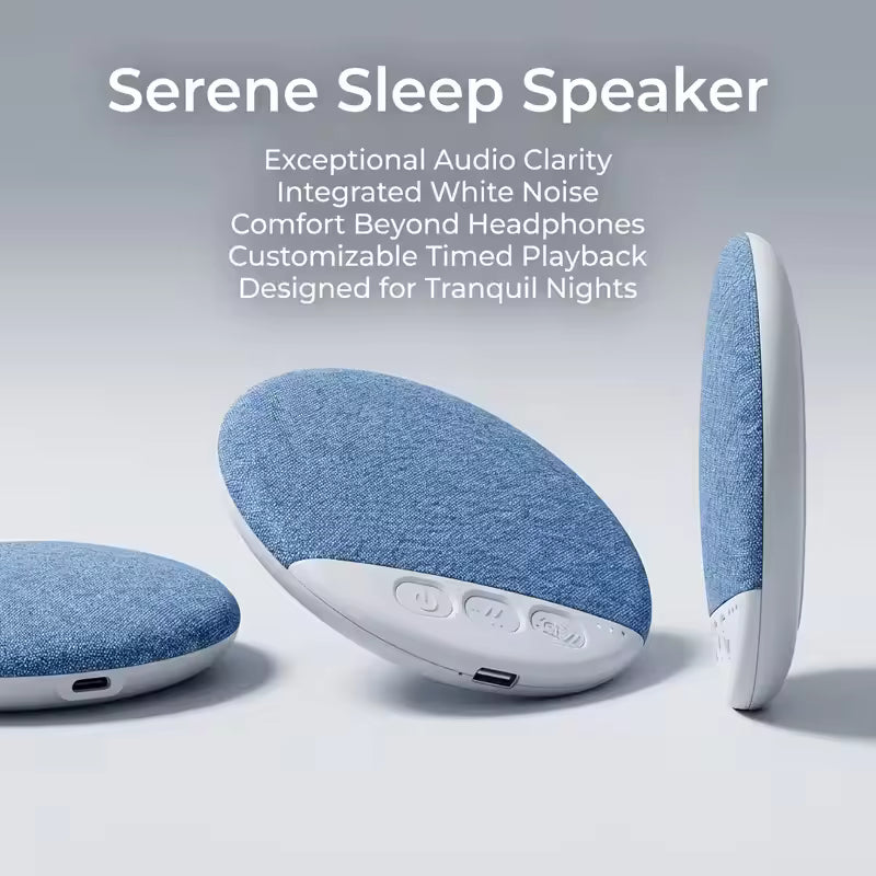 Pillow Speaker with V6.0 Wireless and Built-In White Noise, Rechargeable  Battery