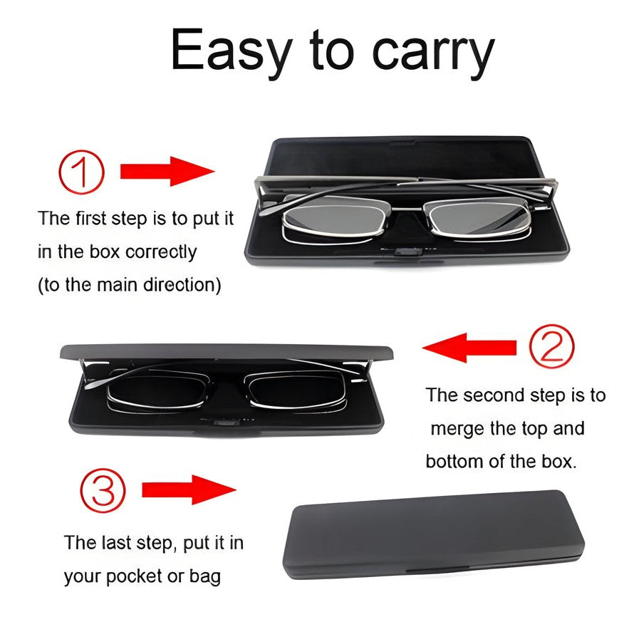 Mygametables Compact Folding Reading Glasses for Men and Women