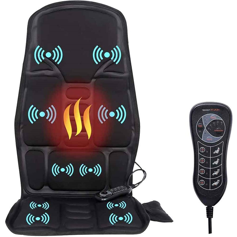 Mygametables Massage Chair Pad With Heated Back and Neck Cushion for Car and Home