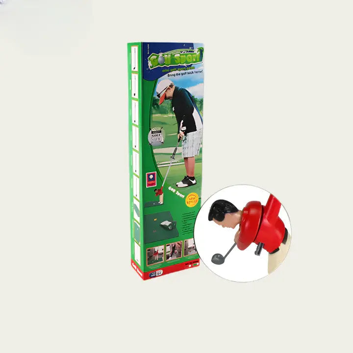 Indoor Mini Golf Set with 6 Clubs and Adjustable Course, Multiple Balls  Included