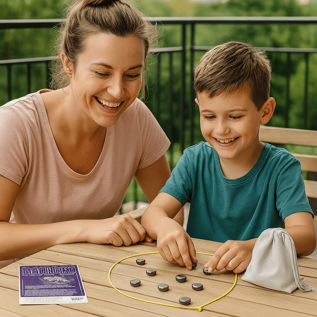 Magnetic Chess Board with Foldable Design and Complete Piece Set for Ages  6+