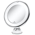 Magnifying Mirror with LED Lighting and Dual Magnification, 360 Rotation