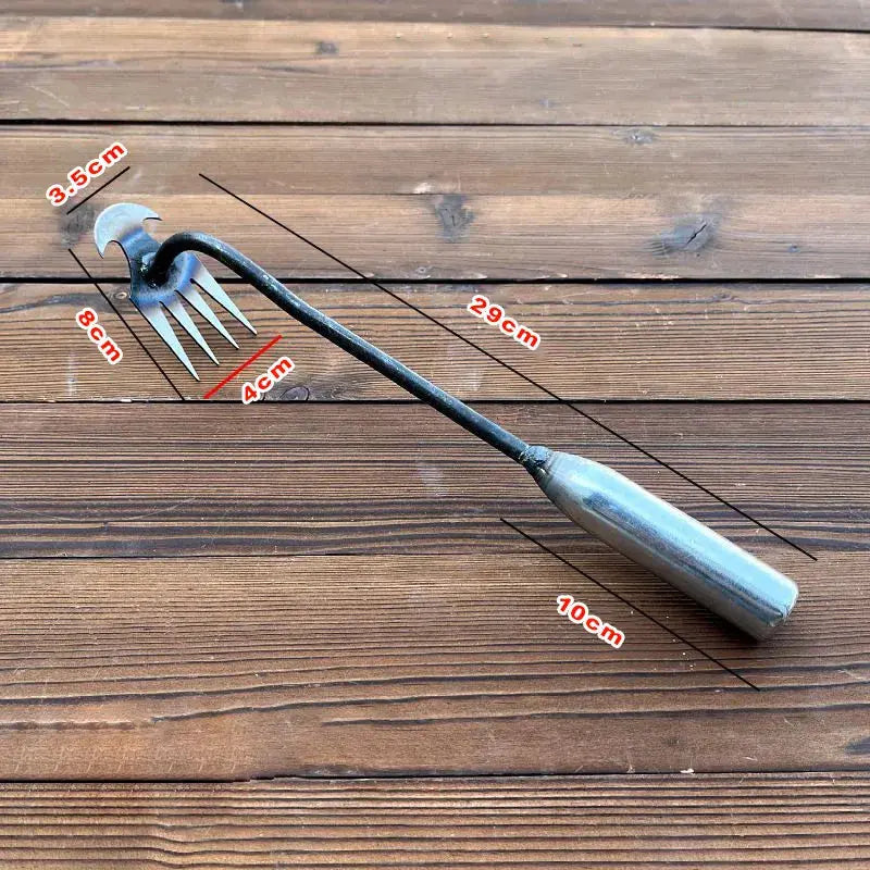 Long Handle Weeder with Precision Claw Head and Cushioned Grip
