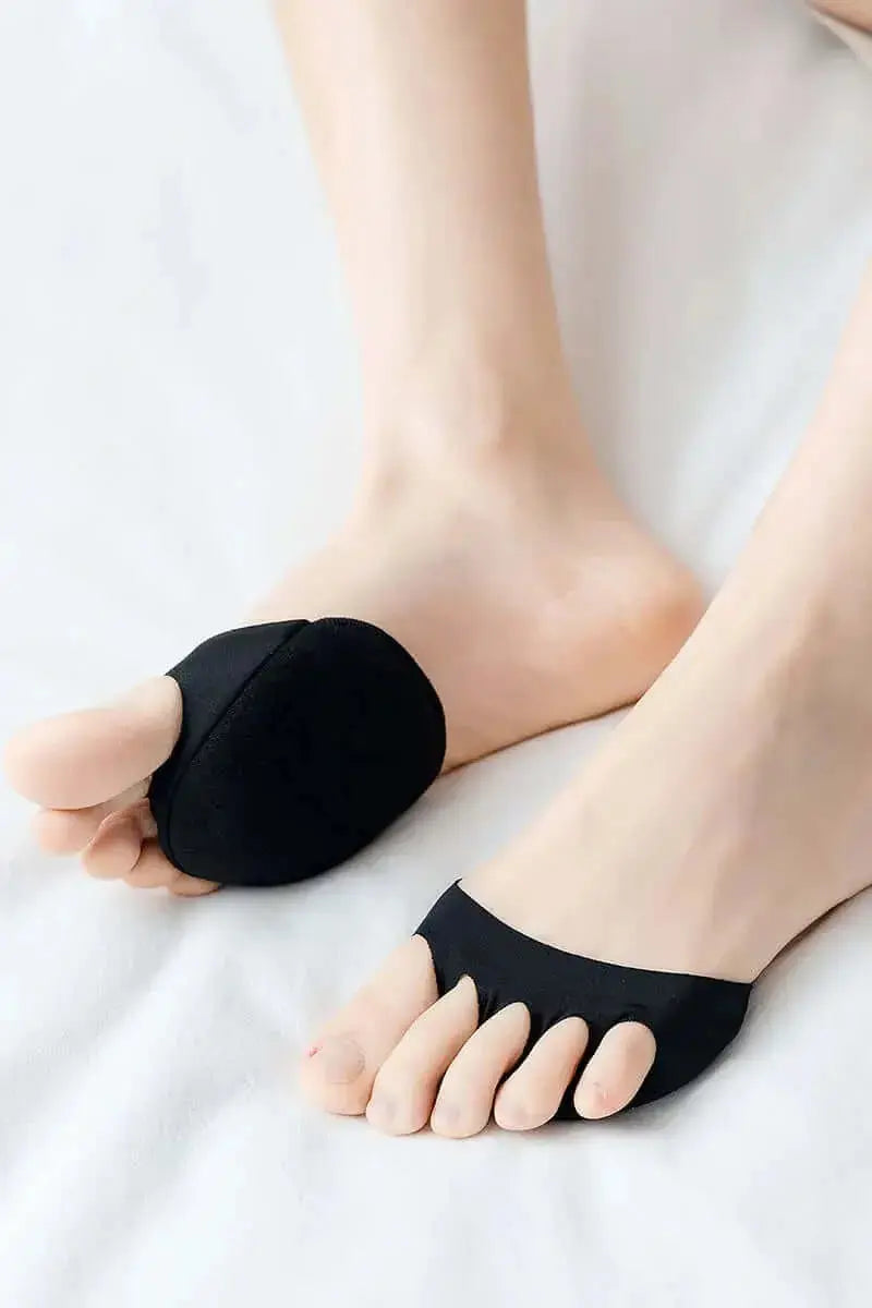 Metatarsal Pads with Moisture Wicking and Non-Slip Backing, Low-Profile Forefoot Cushions