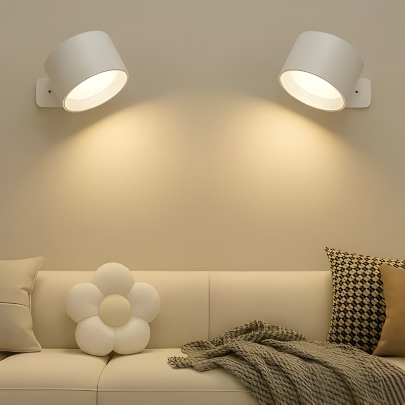 Magnetic Rechargeable Wall Light with 360 Degrees Rotation and Touch Controls, USB-C Charging