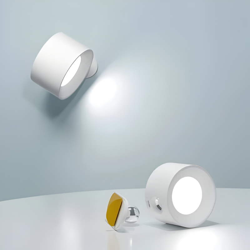 Magnetic Rechargeable Wall Light with 360 Degrees Rotation and Touch Controls, USB-C Charging