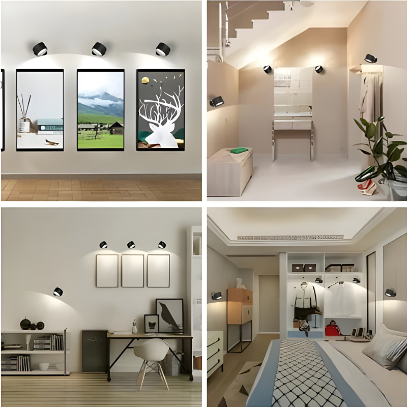 Magnetic Rechargeable Wall Light with 360 Degrees Rotation and Touch Controls, USB-C Charging