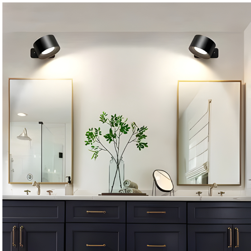 Magnetic Rechargeable Wall Light with 360 Degrees Rotation and Touch Controls, USB-C Charging
