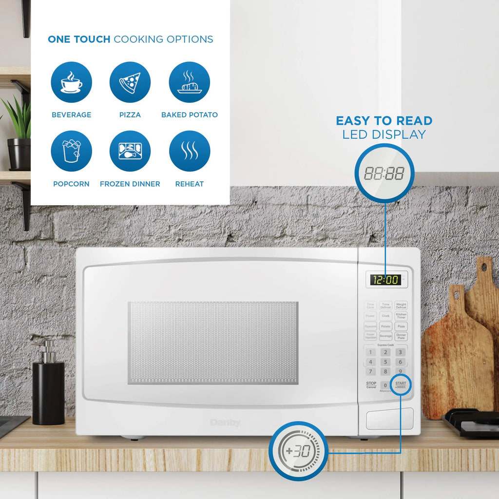 Danby DBMW1120BWW Cu Ft Countertop Microwave
