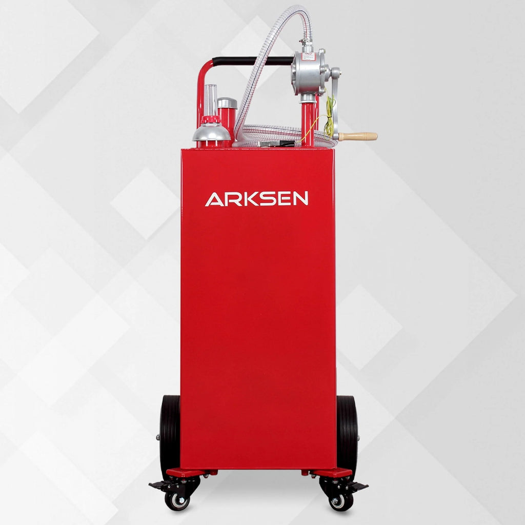 Arksen Portable 35-Gallon Gas Caddy Fuel Tank Storage Transfer Gasoline