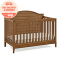 Children Phoebe 6-in-1 Convertible Crib - Greenguard Gold Certified, Chestnut