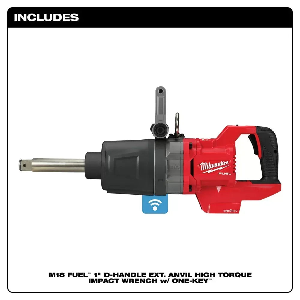 Milwaukee 2869-20 M18 FUEL 18V 1 D-Handle Anvil High Impact Wrench-Bare Tool
