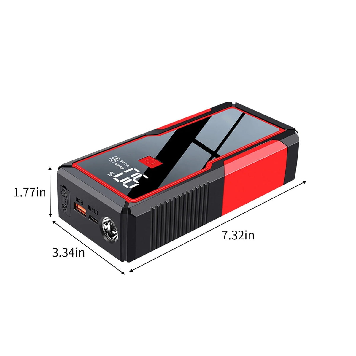 Car Battery Jump Starters 2000A Jump Start Battery Pack For All Gasoline And Diesels Engines Portable 12V Car Charger Jumper With Type C Quick Charge LED Lights