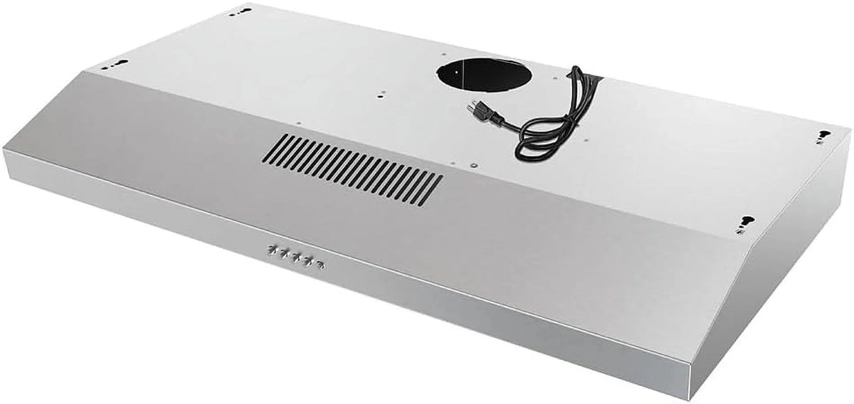 Streamline 36 in. Longhena Convertible Undermount Range Hood in Brushed Stainless Steel with Mesh Filters, Push Button Control, LED Light