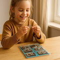 Metal Brain Teaser Puzzle Set with 36 Designs and Progressive Difficulty Levels