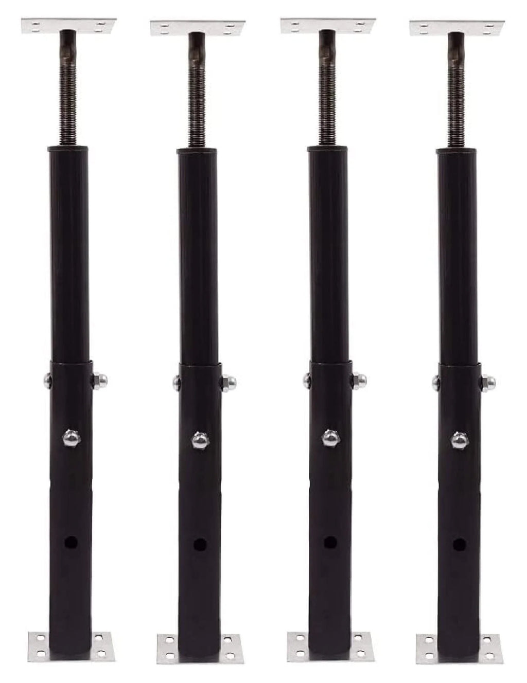 Akron Products Adjustable Floor Jack (Model C-3), Akron Jacks Floor Jacks, Telescoping Jack for Temporary Support, Size Range 1'7''-3' (Fоur Расk)